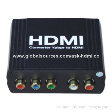 YUV/YPbPr/YCbCr +R/L to HDMI Converter, 5V DC/1A Power Supply